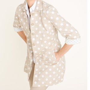 Chico’s 3/4 Sleeve Polka Dot Jacket